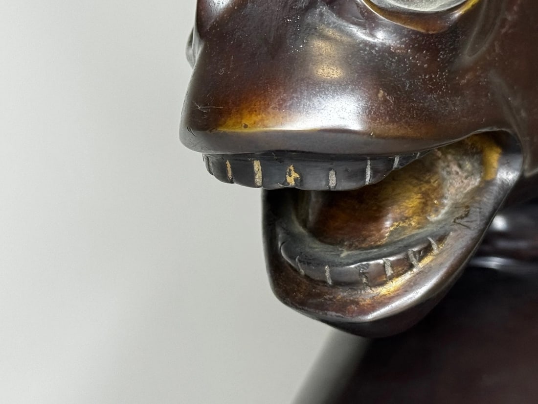 Expressive Italian Classical Bronze Horse Head c1950 After Raffaello Romanelli - 5