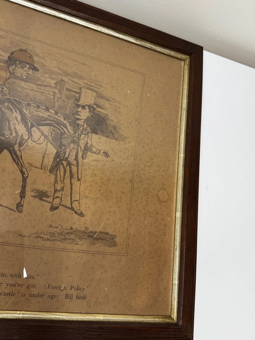 Political Print William Gladstone As Lord Rosebery's Jockey On Horse Verbosity - 3