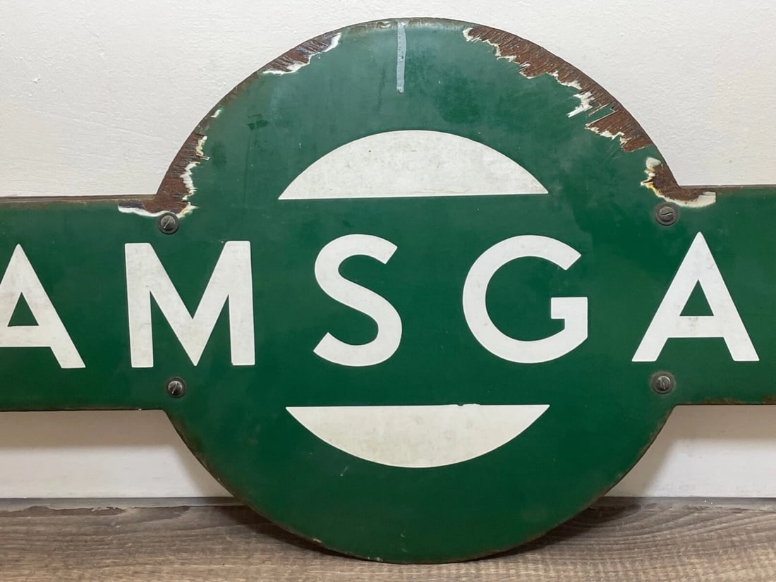 Landmark Railway Heritage Southern Railway Enamel Target Sign Ramsgate Station - 2