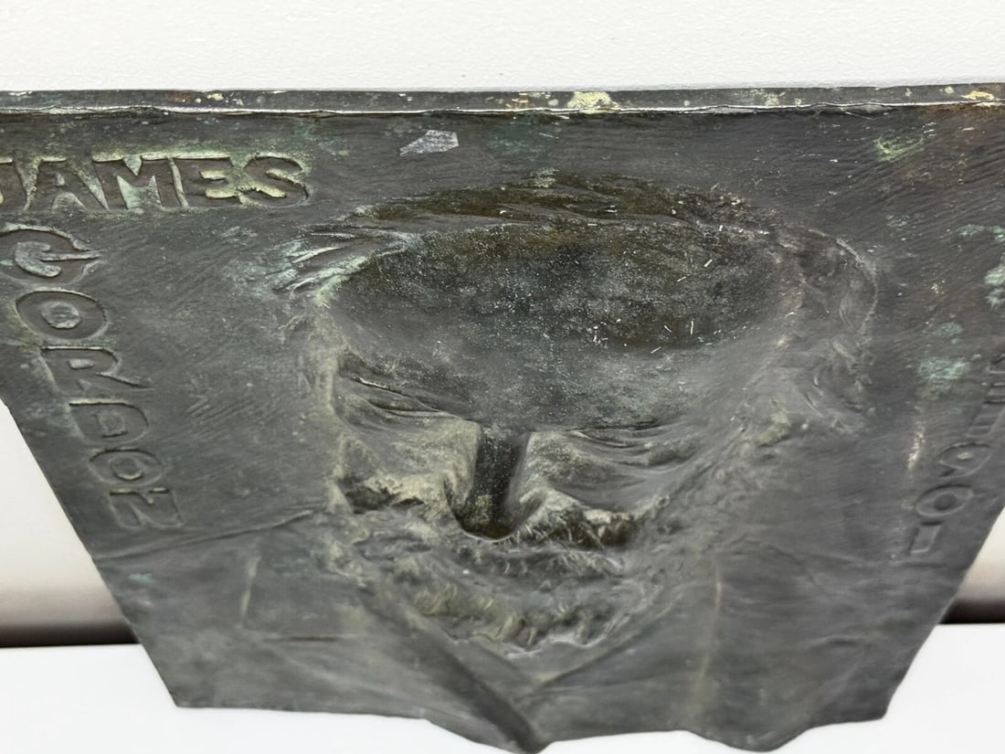 Scottish Timeless Legacy Portrait James Gordon 1824-1901 Bronze Sculpture Panel - 5