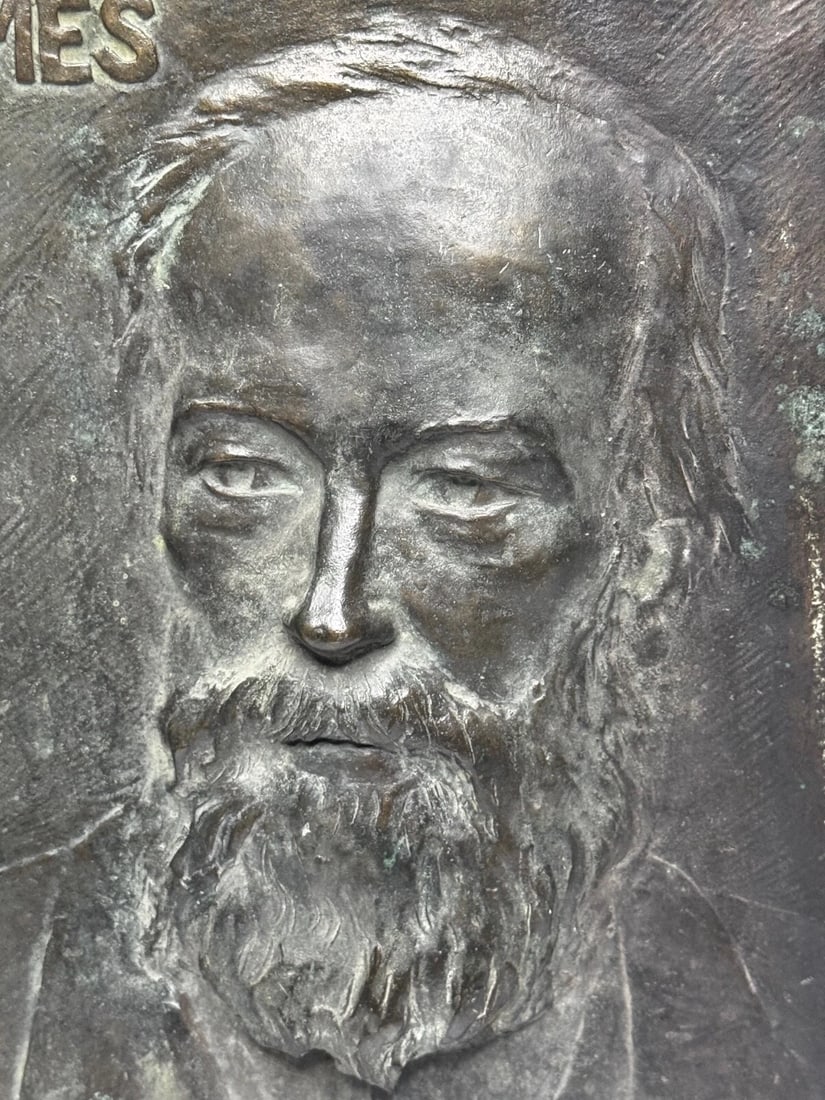 Scottish Timeless Legacy Portrait James Gordon 1824-1901 Bronze Sculpture Panel - 8
