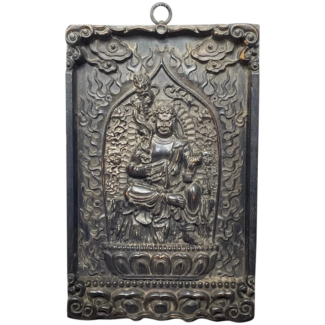 Late Qing Chinese Buddhist Carved Sculpture Wrathful Vajrapāṇi Temple Guardian (1 of 12)