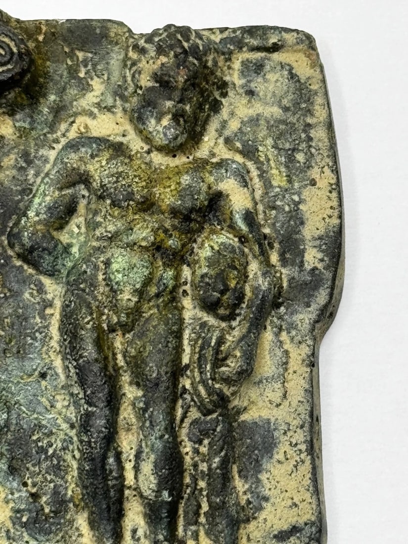 Historic Classical Mythology Roman Bronze Plaque Mount Hercules (Heracles) - 12