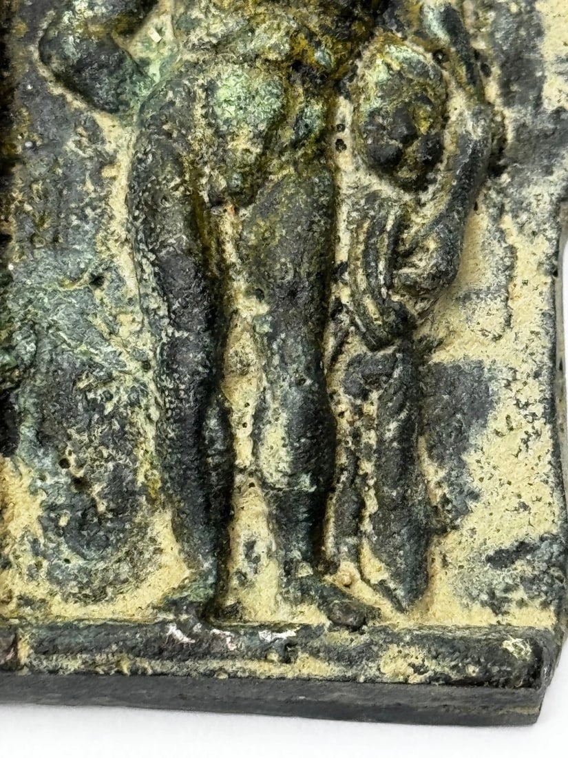 Historic Classical Mythology Roman Bronze Plaque Mount Hercules (Heracles) - 13
