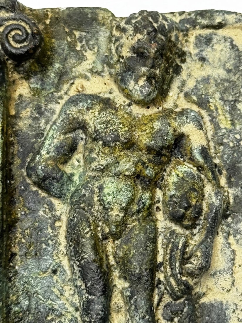 Historic Classical Mythology Roman Bronze Plaque Mount Hercules (Heracles) - 4