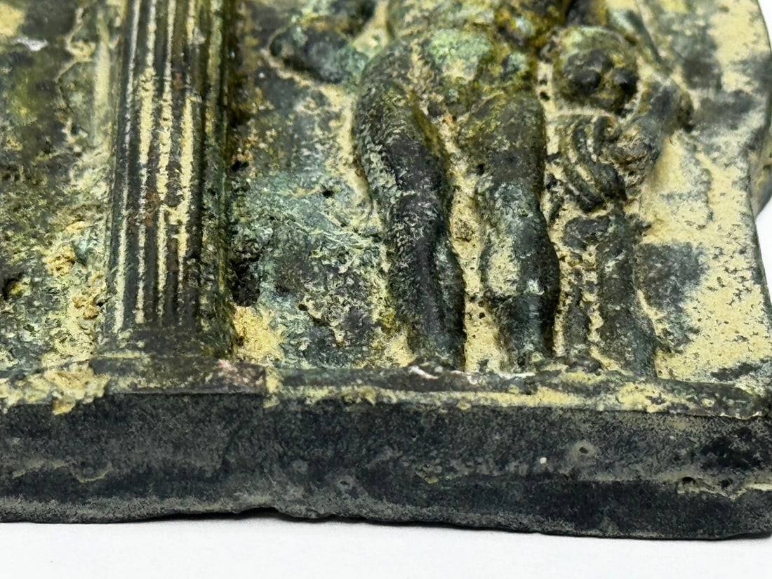 Historic Classical Mythology Roman Bronze Plaque Mount Hercules (Heracles) - 5