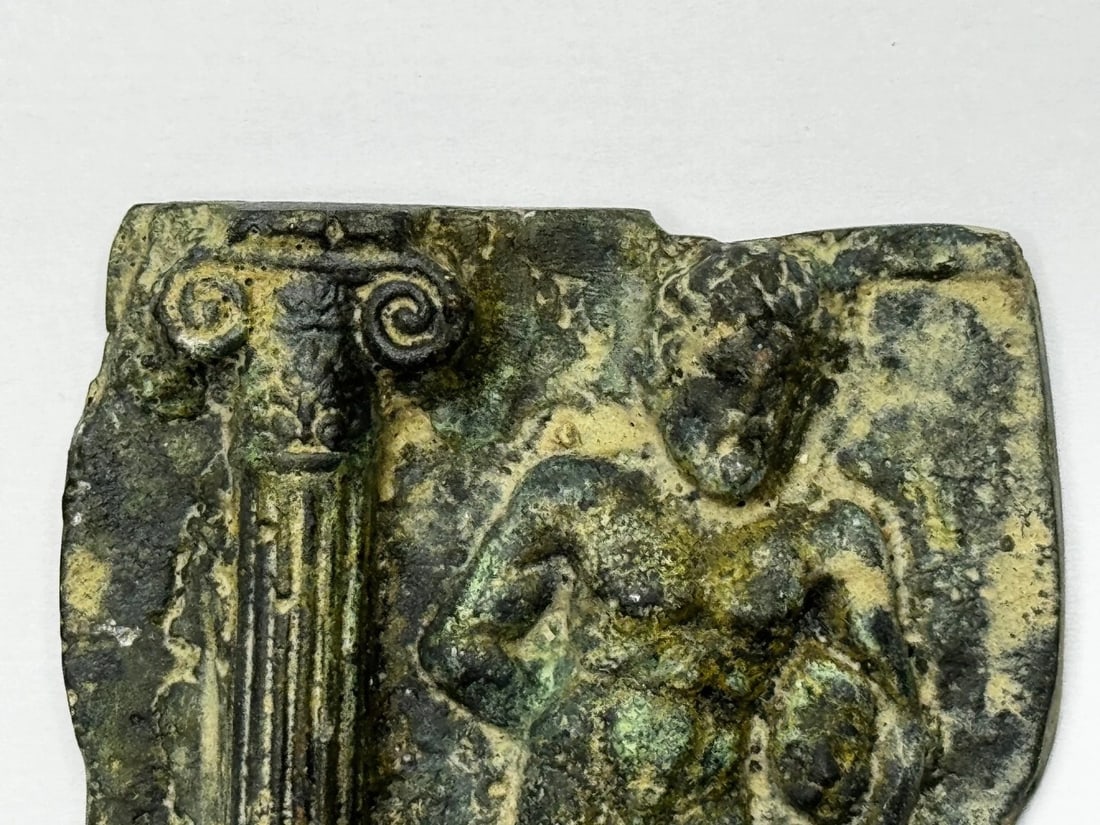 Historic Classical Mythology Roman Bronze Plaque Mount Hercules (Heracles) - 7