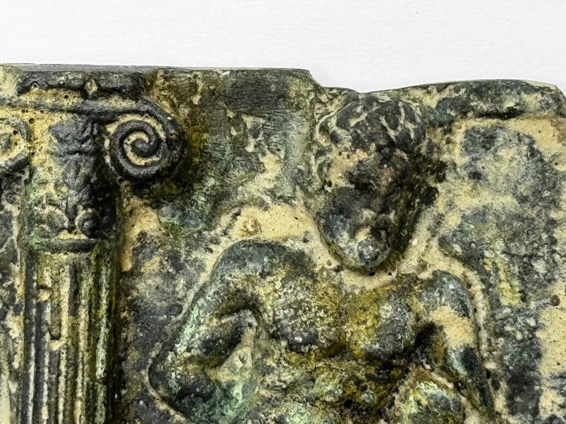 Historic Classical Mythology Roman Bronze Plaque Mount Hercules (Heracles) - 8