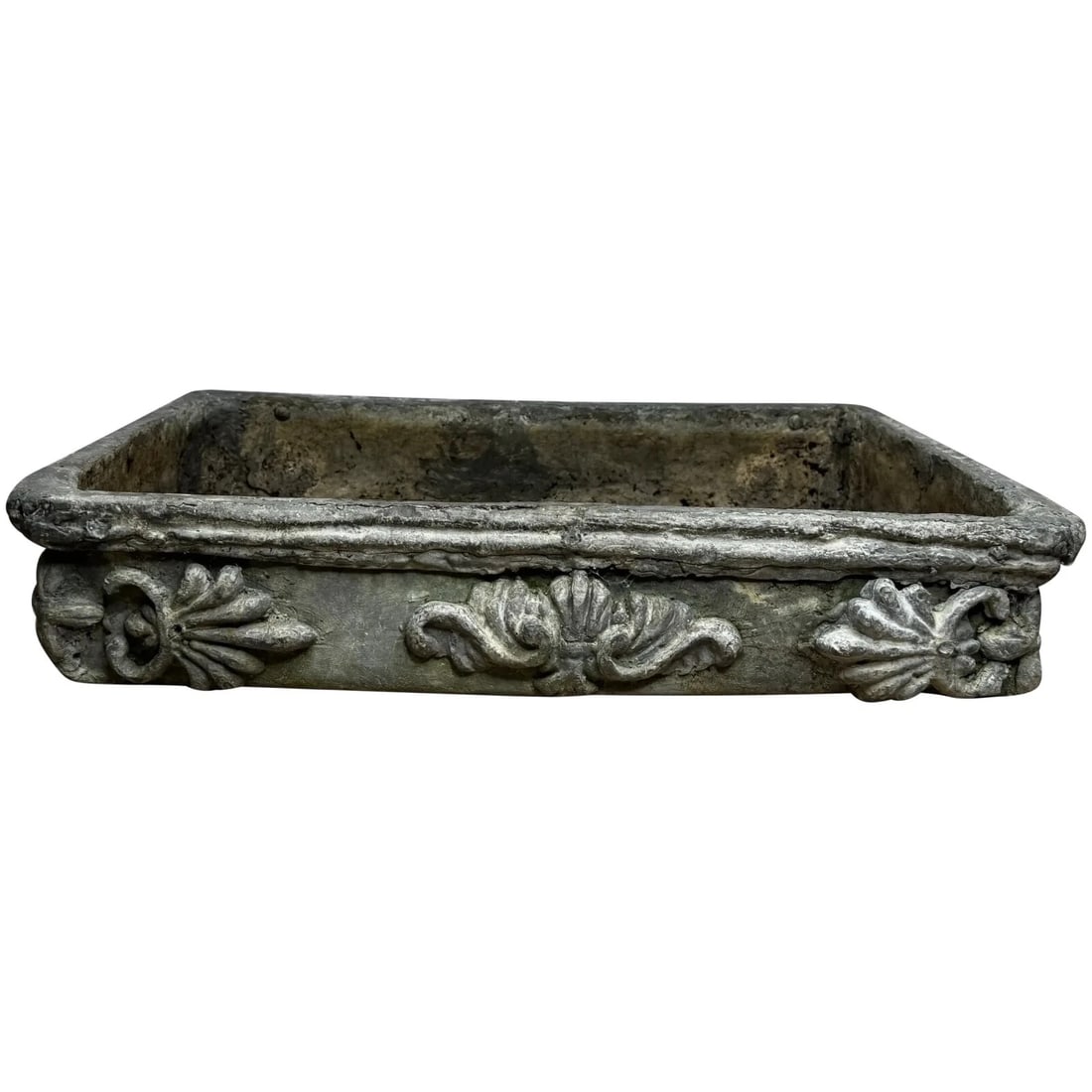 Georgian British Small Architectural Poppy Window Sill Lead Garden Planter (1 of 20)