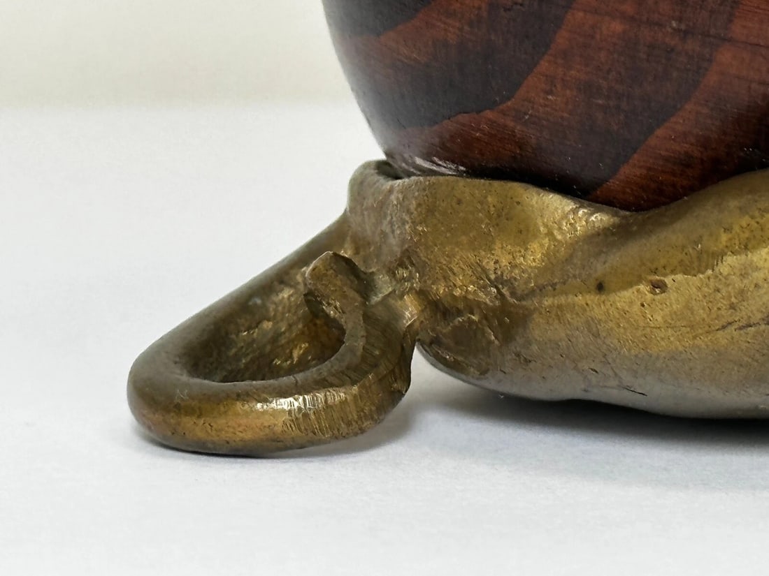 Small Victorian Style Decorative Bulldog Inkwell Named Charlie - 14
