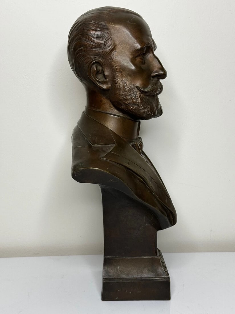 French President Bust Marie François Sadi Carnot By Adolphe Jean Lavergne - 19