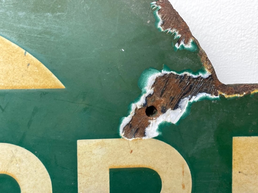 Railway Heritage – 1940s Southern Railway Enamel Target Sign from Dover Priory - 9