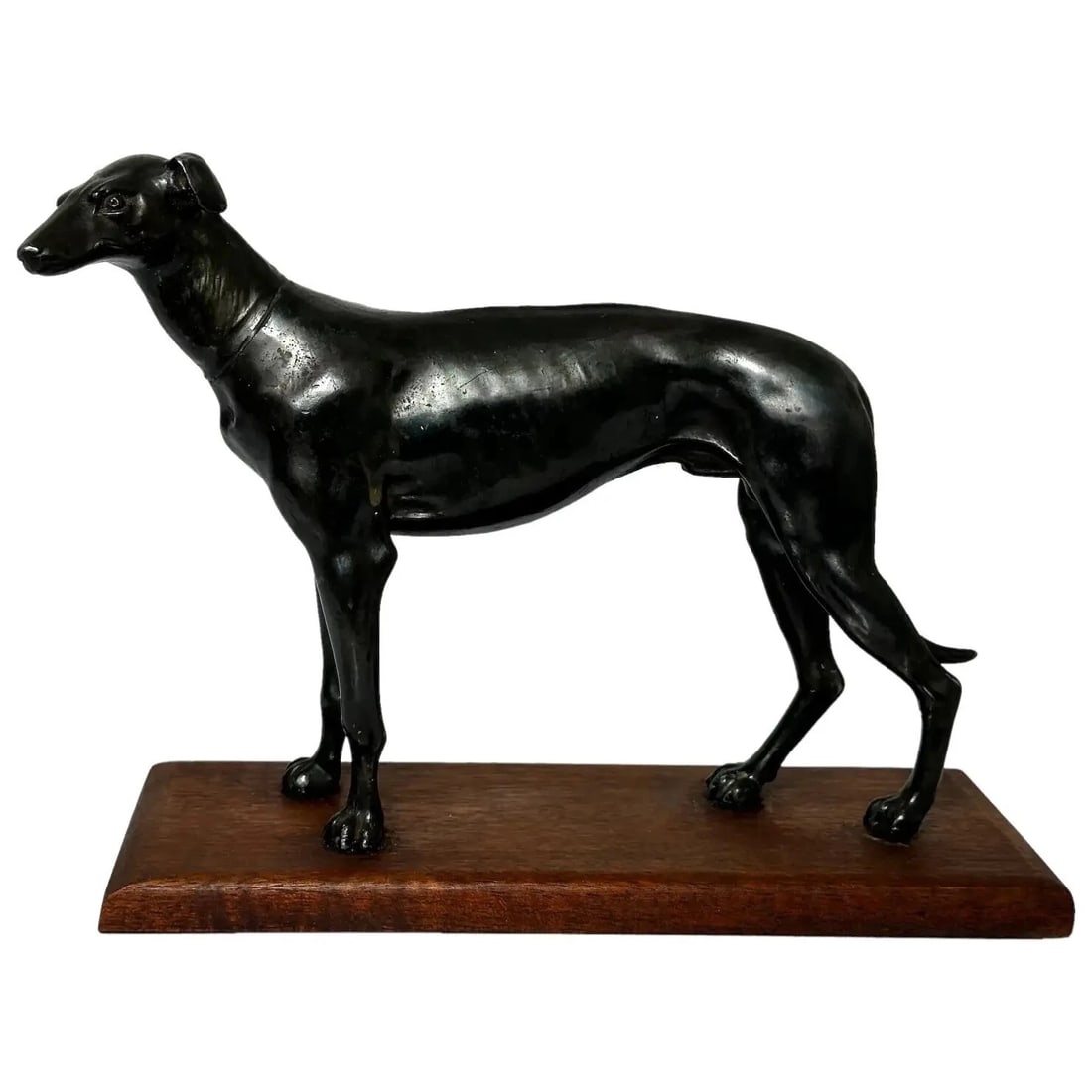 Small British Art Deco Sporting Prized Racing Greyhound Stud Bronze Sculpture: Small British Art Deco Sporting Prized Racing Greyhound Stud Bronze Sculpture Click image to enlarge Description Buy Now £1925 1 Fine Small Antique British Art Deco Sporting Prized Ra