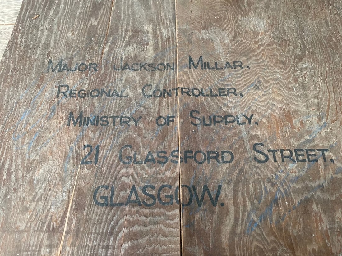 Historic Bronze Heraldic Plaque Duncan Arms OBE Ministry of Supply Glasgow - 10
