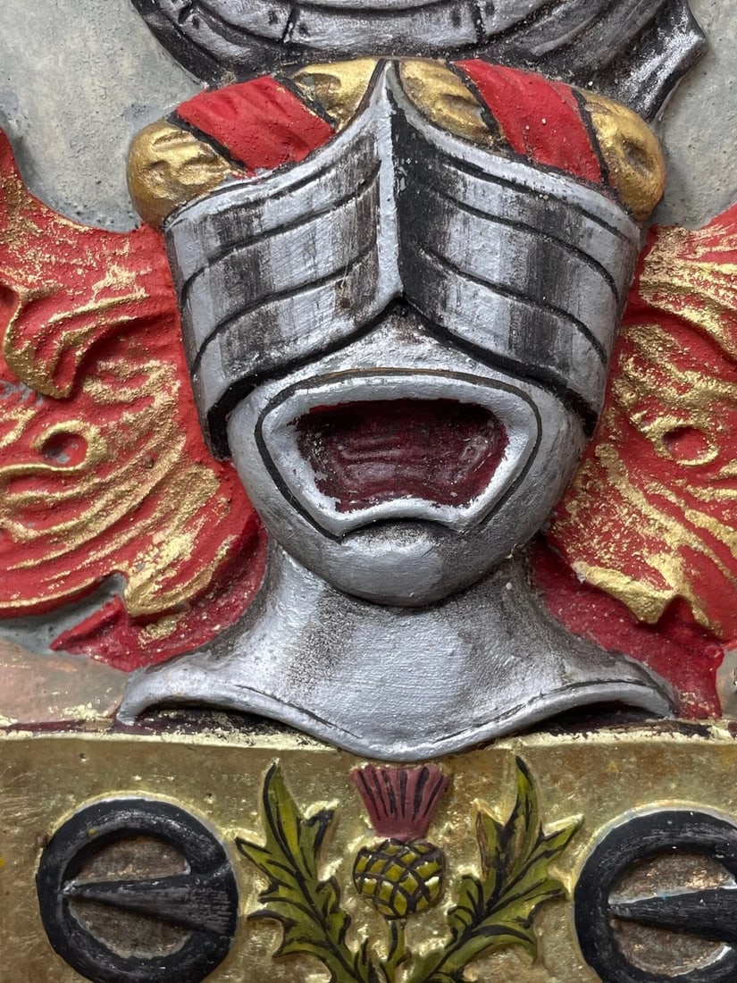 Historic Bronze Heraldic Plaque Duncan Arms OBE Ministry of Supply Glasgow - 7
