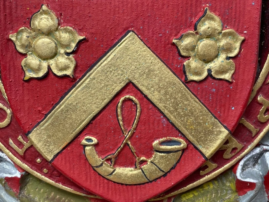 Historic Bronze Heraldic Plaque Duncan Arms OBE Ministry of Supply Glasgow - 8