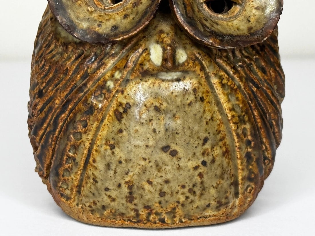 Owl Bird Surrealist Inspired Studio Pottery Sculpture - 6