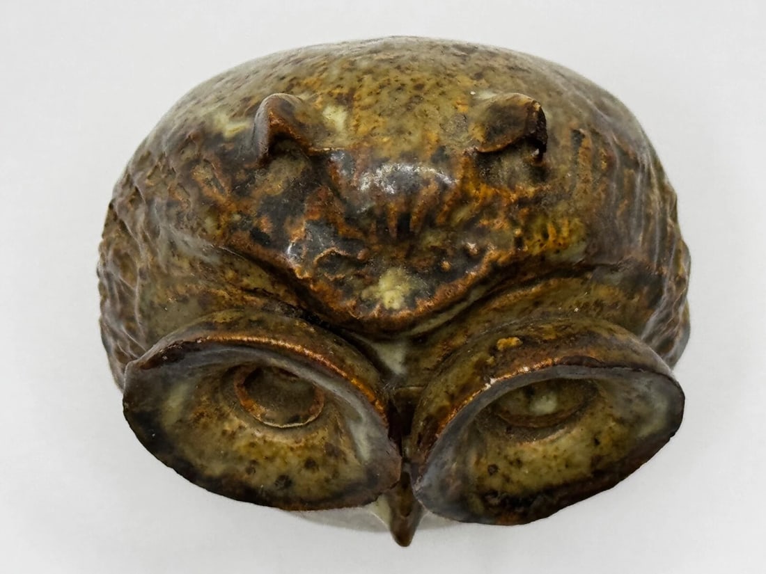 Owl Bird Surrealist Inspired Studio Pottery Sculpture - 8
