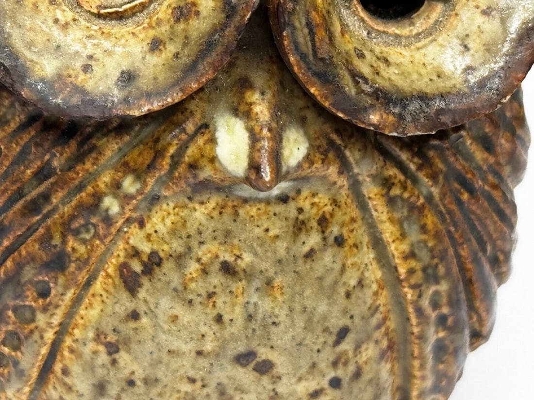 Owl Bird Surrealist Inspired Studio Pottery Sculpture - 9