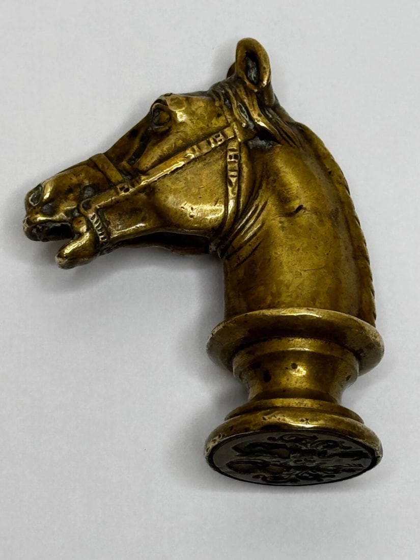 Scottish 18th Century Bronze Horse Sculpture Letter Wax Intaglio Seal - 5