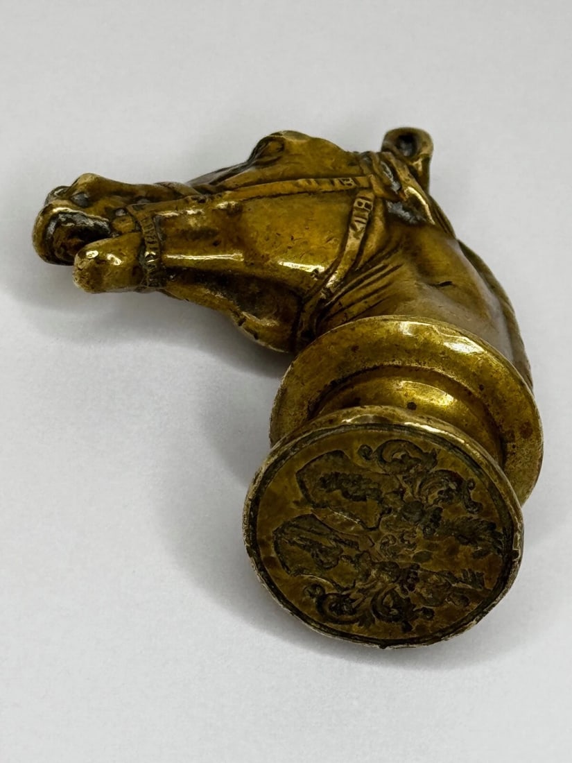 Scottish 18th Century Bronze Horse Sculpture Letter Wax Intaglio Seal - 6