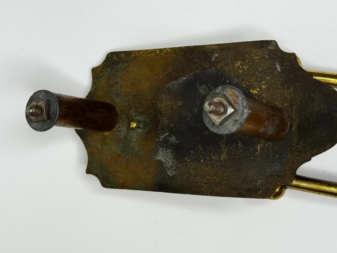 Brass Doctor’s Door Knocker Hand Holding Bar & Scallop Shell Near Highgrove - 8