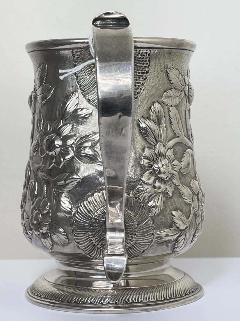 18th Century Sterling Silver Gilded Tankard C1774 By John Langlands Newcastle - 2