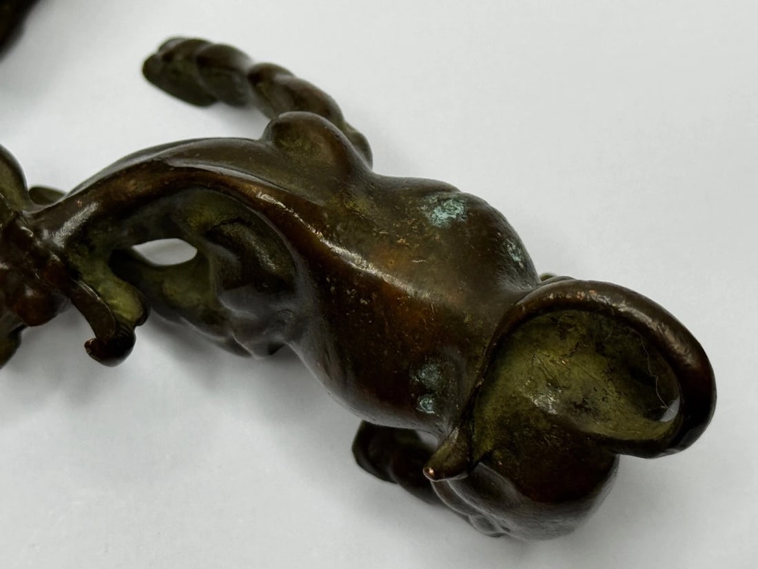 Miniature Set Chinese Qing Dynasty Bronze Water Buffalo Sculptures 19th Century - 7