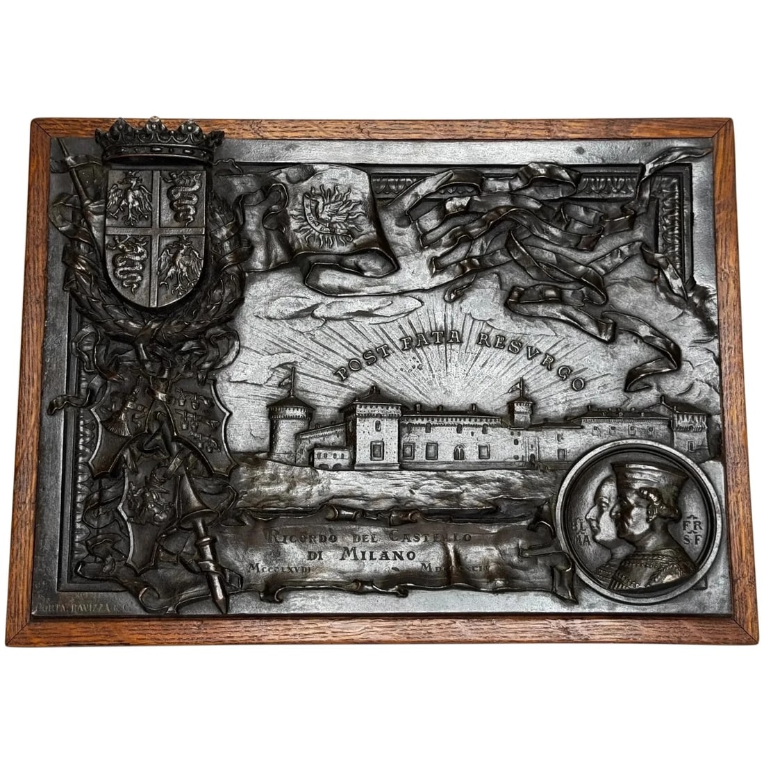 19th Century Bronze Sculpture Castello Sforzesco Milan Sforza Visconti Heraldry (1 of 20)