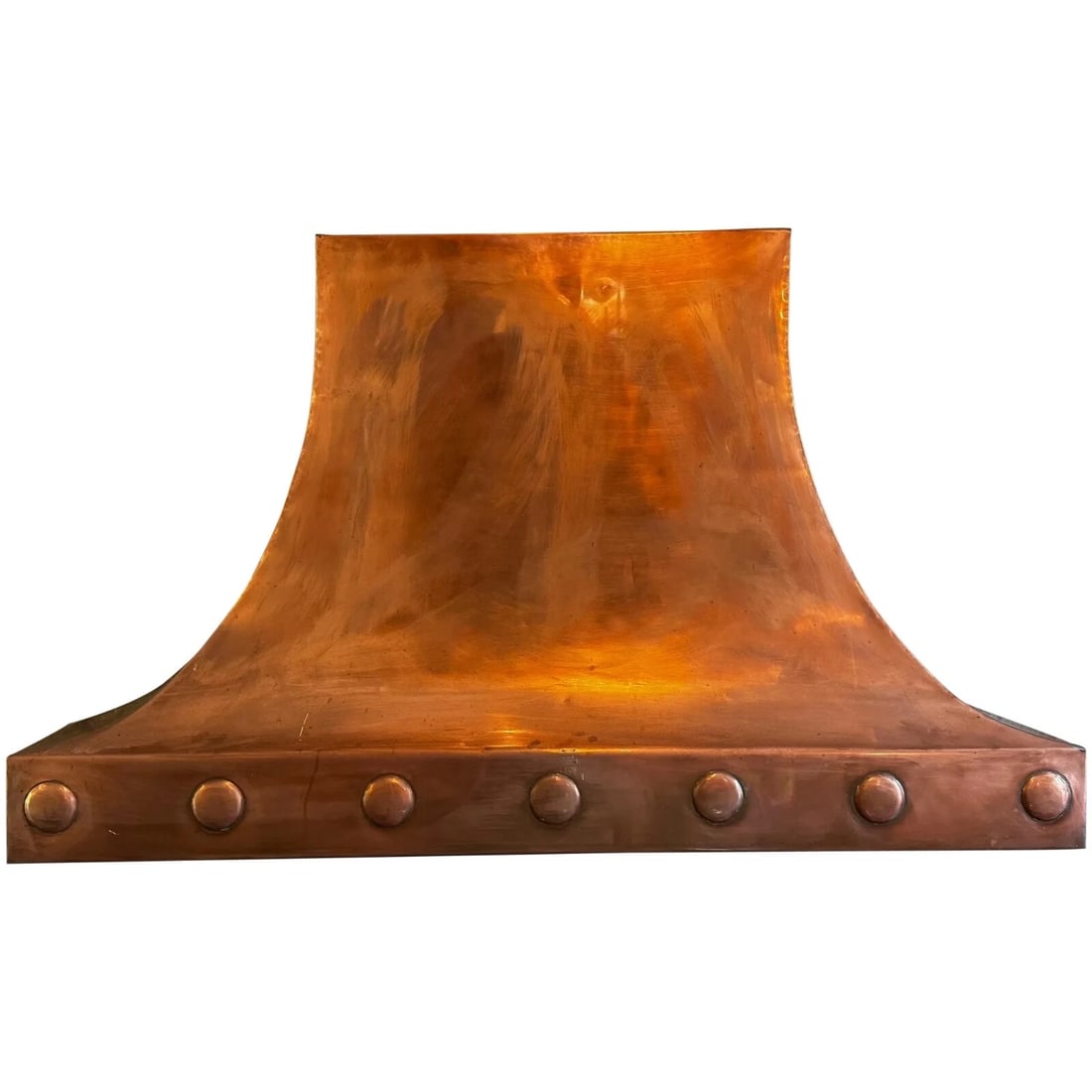 Grand Georgian Revival Copper Fireplace Hood Canopy Hand-Hammered Masterpiece (1 of 20)