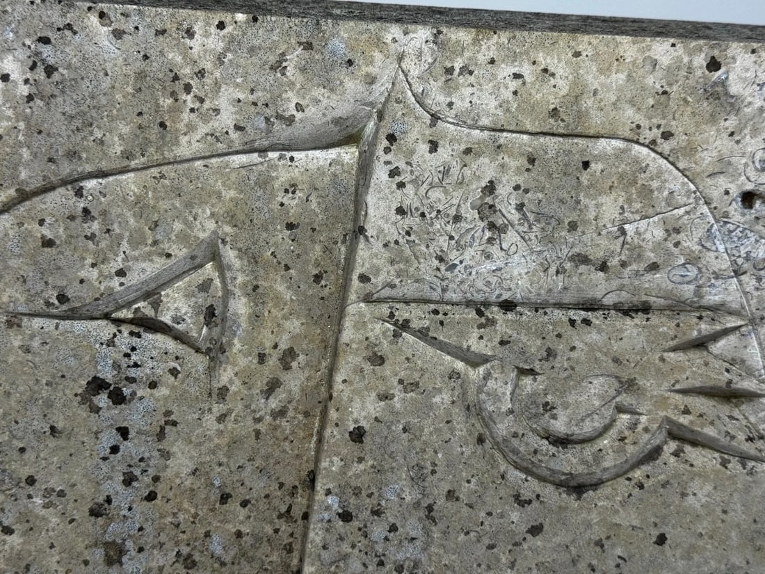 Modernist Cubist Stone Face Relief In the Manner of Picasso & John Milne School - 10