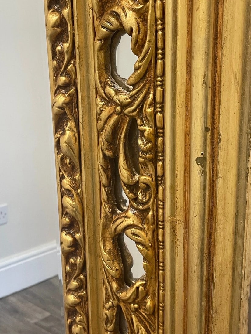 HUGE 193cm French Gilt Rococo Wall Mirror – Sphinx Masks, Napoleon III Style - 10