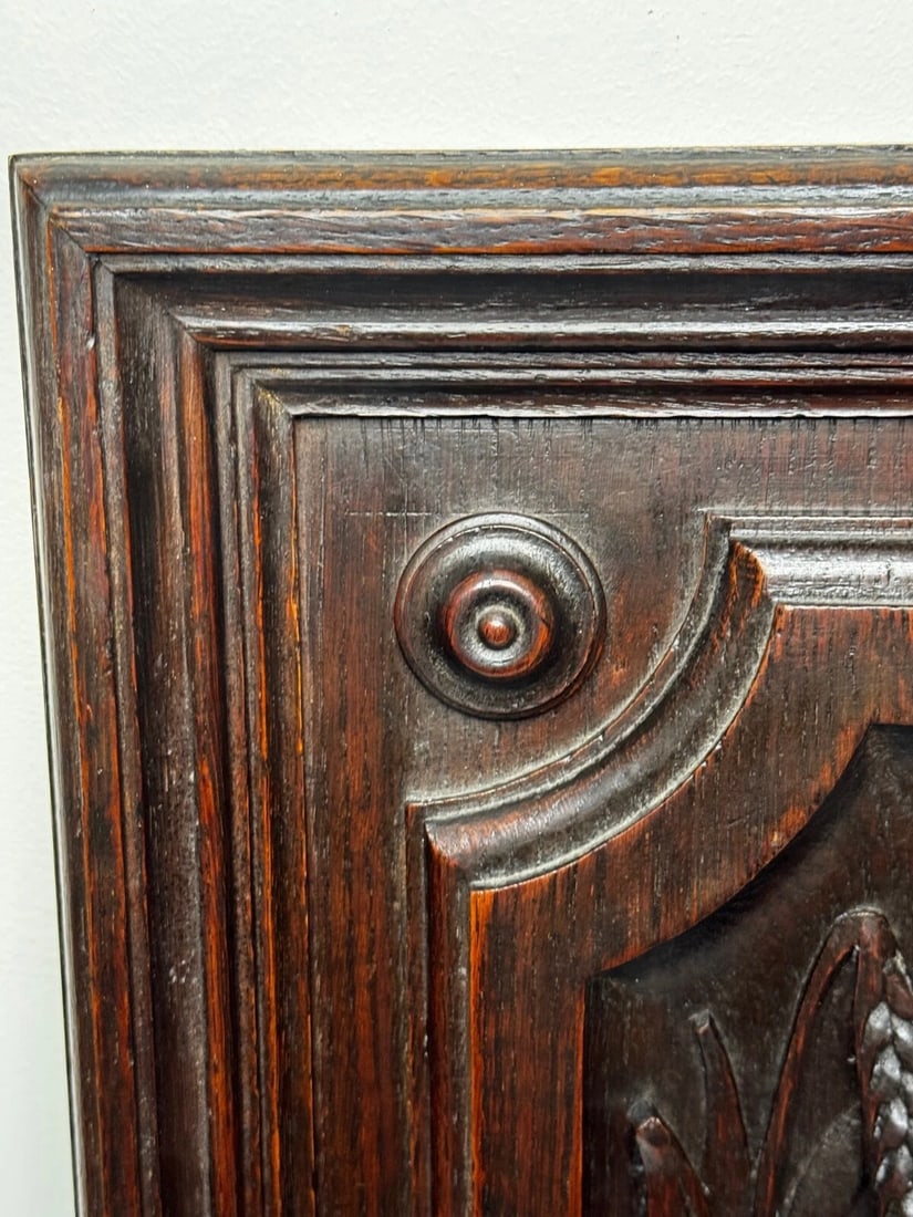 Exceptional Victorian Carved Hunting Panel Pugin Design Grouse in Wetlands - 11