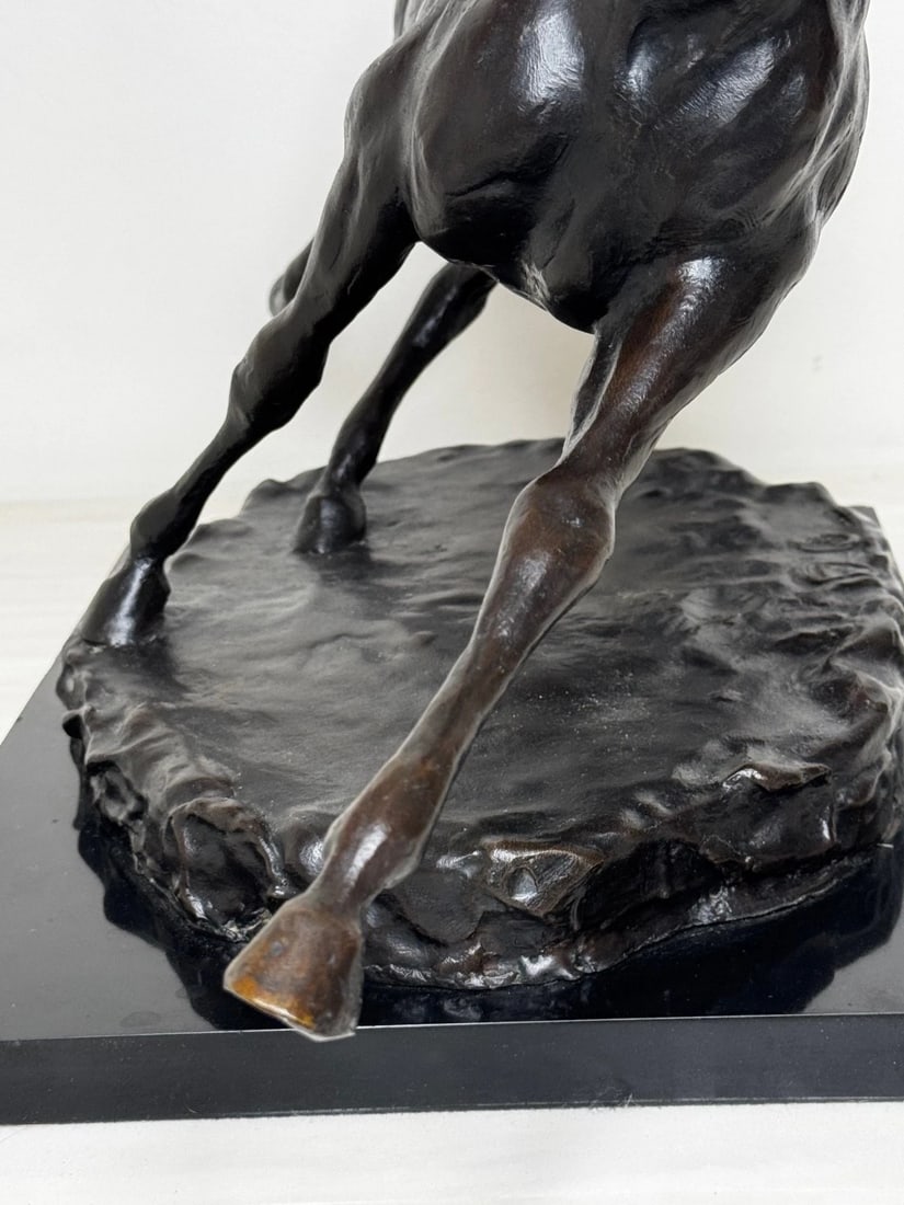 Equestrian Bronze Masterpiece of Motion Galloping Horse by Enzo Plazzotta No 6/9 - 17