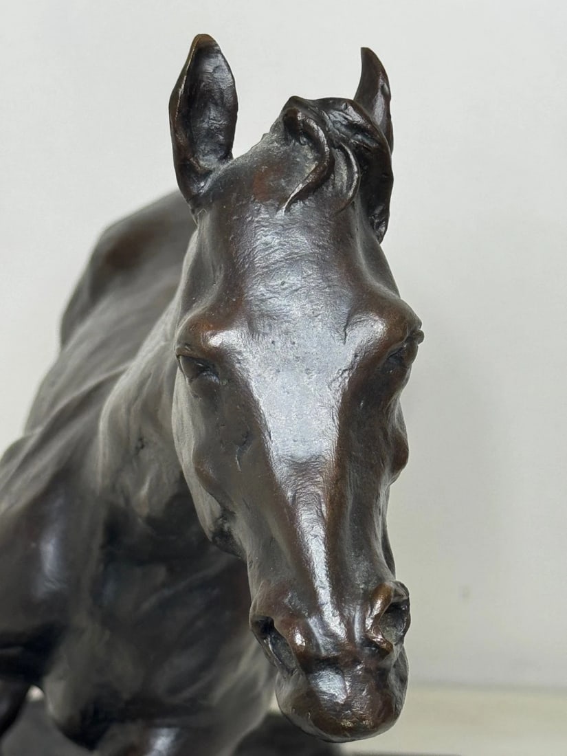 Equestrian Bronze Masterpiece of Motion Galloping Horse by Enzo Plazzotta No 6/9 - 18