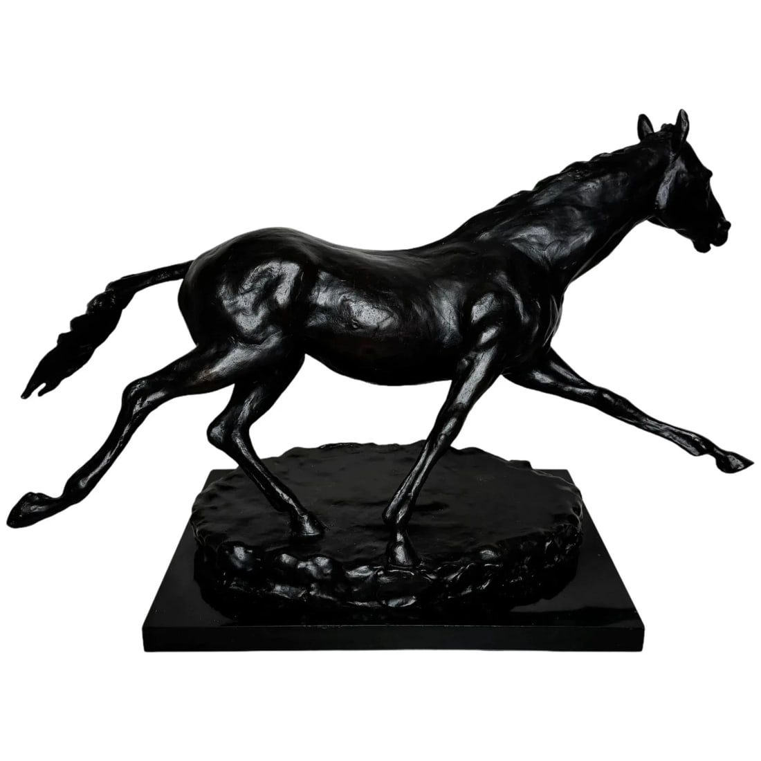 Equestrian Bronze Masterpiece of Motion Galloping Horse by Enzo Plazzotta No 6/9 (1 of 20)