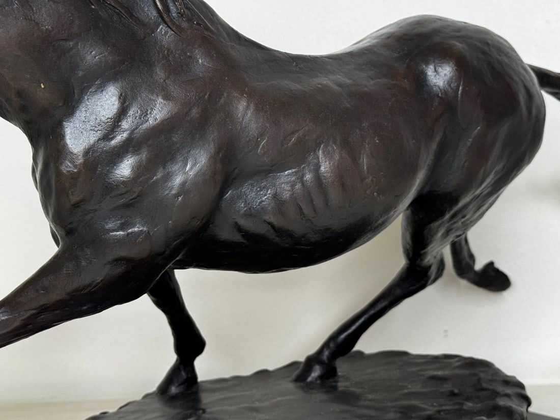 Equestrian Bronze Masterpiece of Motion Galloping Horse by Enzo Plazzotta No 6/9 - 20