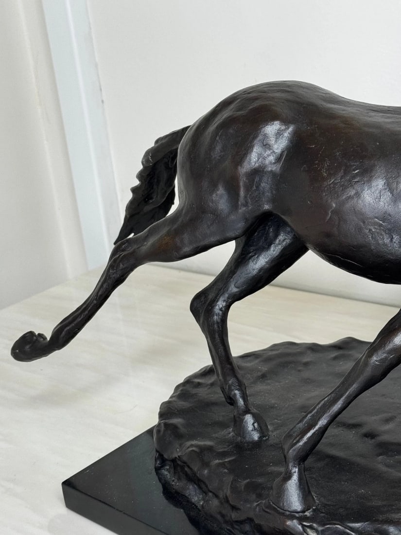 Equestrian Bronze Masterpiece of Motion Galloping Horse by Enzo Plazzotta No 6/9 - 8