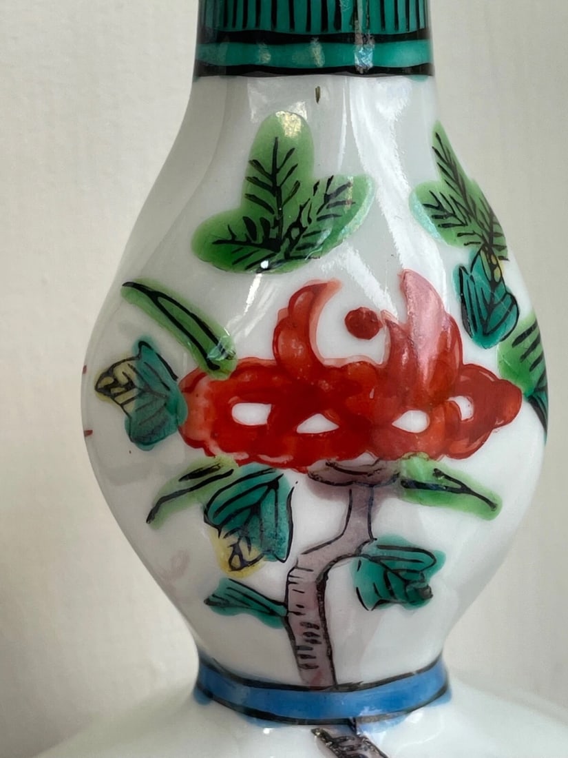 Pair Fine Antique 19th Century Japanese Meiji Double Gourd Porcelain Vases - 8