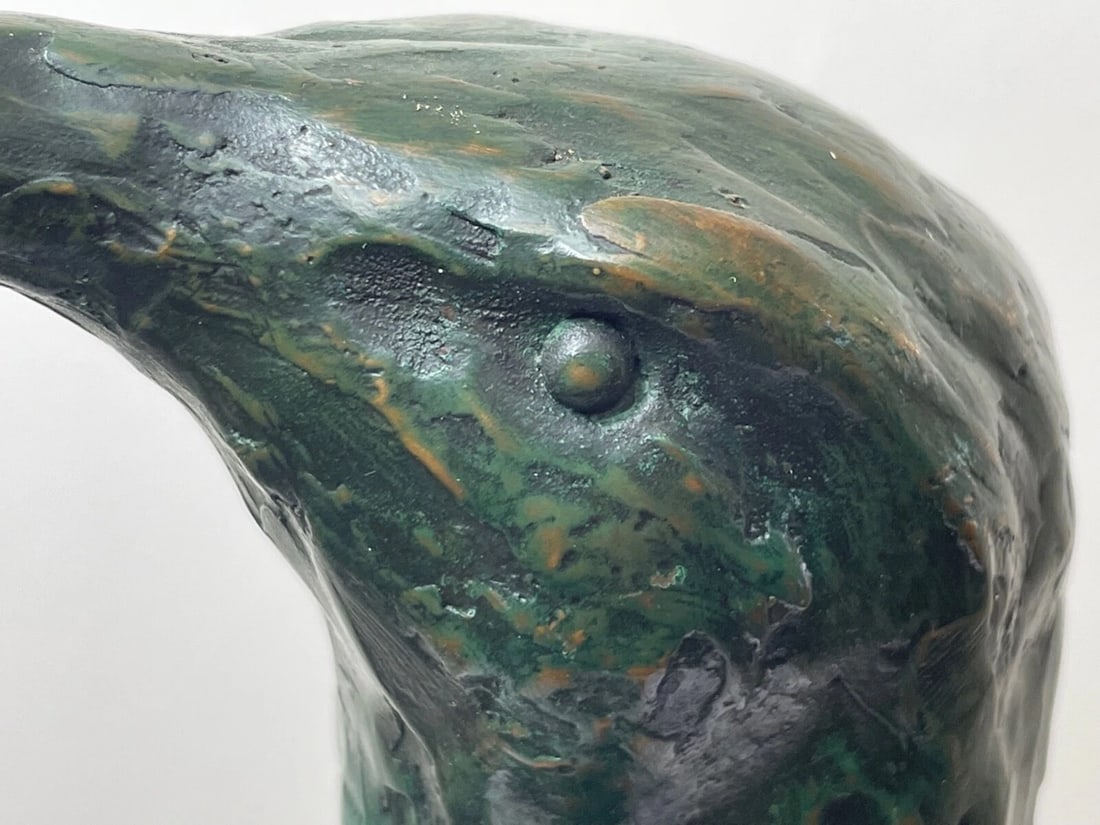 Patinated Bronze Model Of Aquatic Flightless Penguin Sculpture - 10