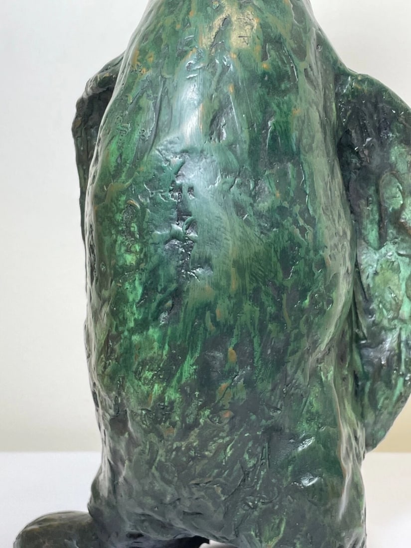 Patinated Bronze Model Of Aquatic Flightless Penguin Sculpture - 19