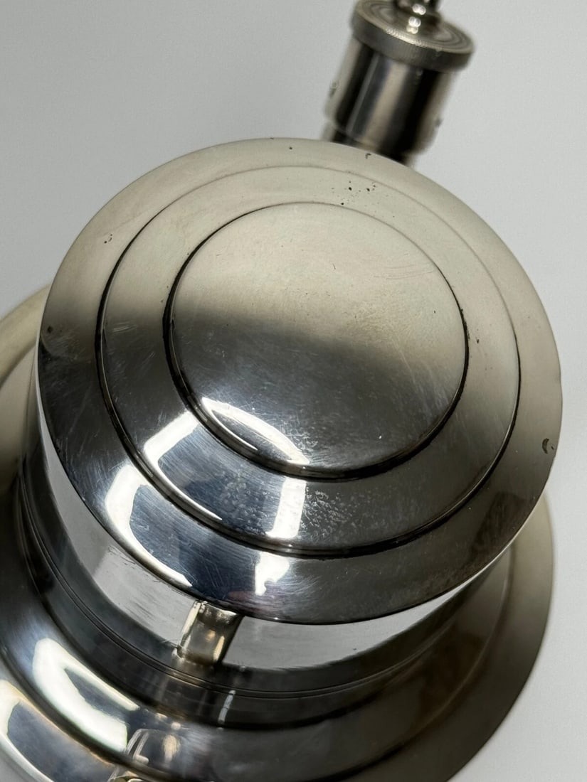 Silver Plate Mappin & Webb Art Deco Cocktail Shaker Designed By Keith Murray - 13