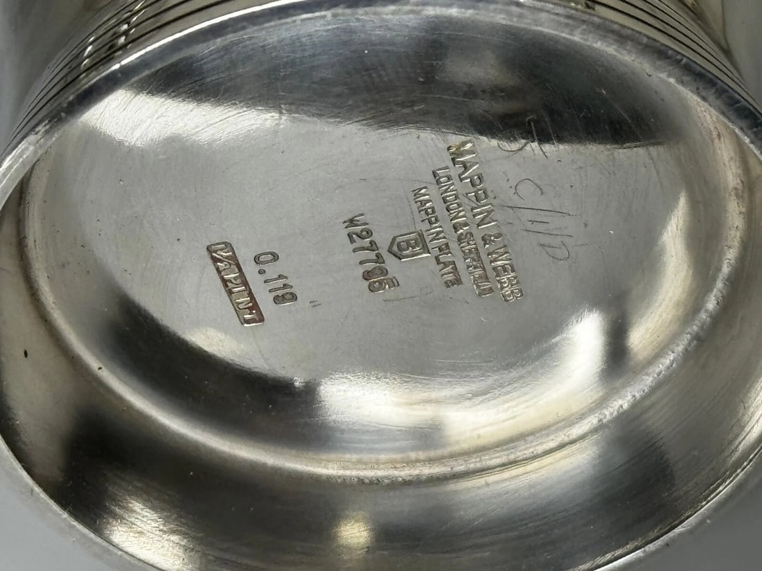 Silver Plate Mappin & Webb Art Deco Cocktail Shaker Designed By Keith Murray - 19