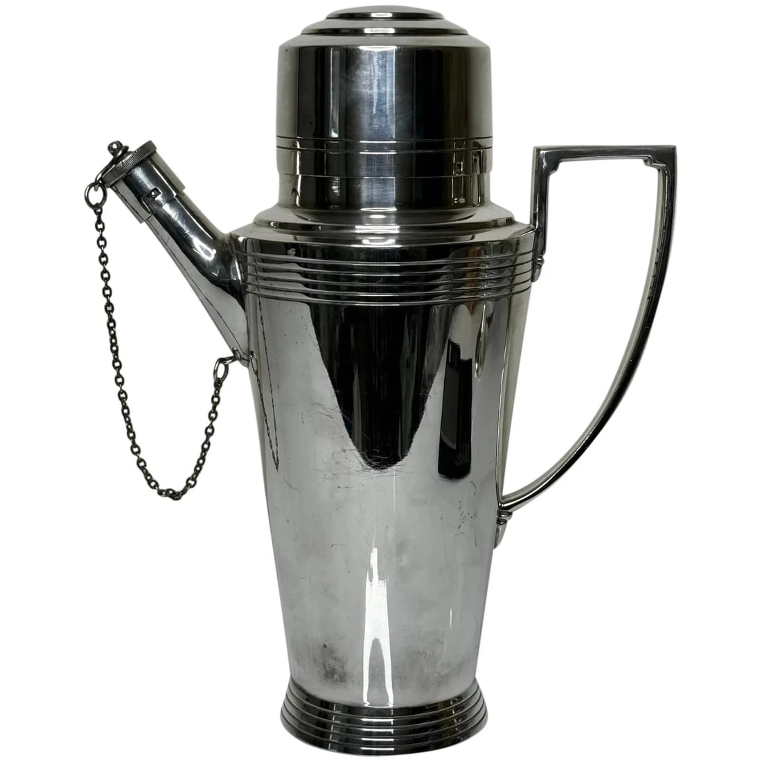 Silver Plate Mappin & Webb Art Deco Cocktail Shaker Designed By Keith Murray: Silver Plate Mappin & Webb Art Deco Cocktail Shaker Designed By Keith Murray Click image to enlarge Description Buy Now £750 1 Exceptional English Silver Plate Mappin & Webb Art Deco Cockt