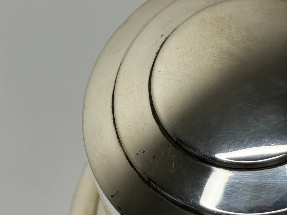 Silver Plate Mappin & Webb Art Deco Cocktail Shaker Designed By Keith Murray - 8