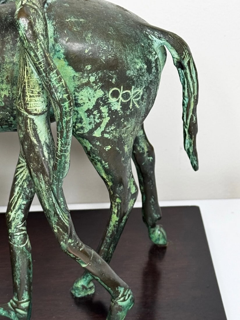 Bronze Race Horse & Jockey Group With Stable Hands Sculpture Attributed Carybé - 10