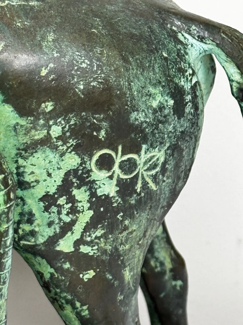 Bronze Race Horse & Jockey Group With Stable Hands Sculpture Attributed Carybé - 11