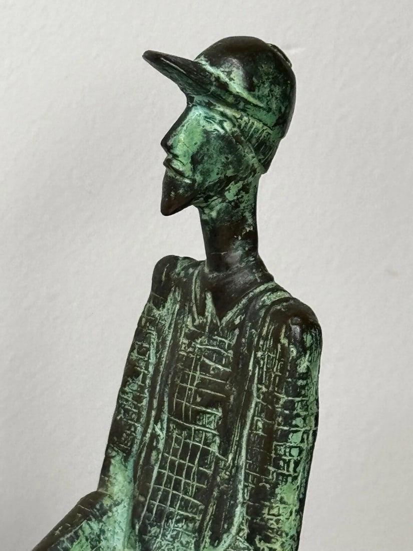 Bronze Race Horse & Jockey Group With Stable Hands Sculpture Attributed Carybé - 15
