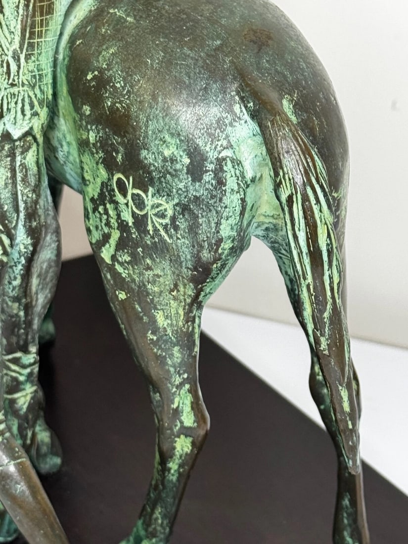 Bronze Race Horse & Jockey Group With Stable Hands Sculpture Attributed Carybé - 19