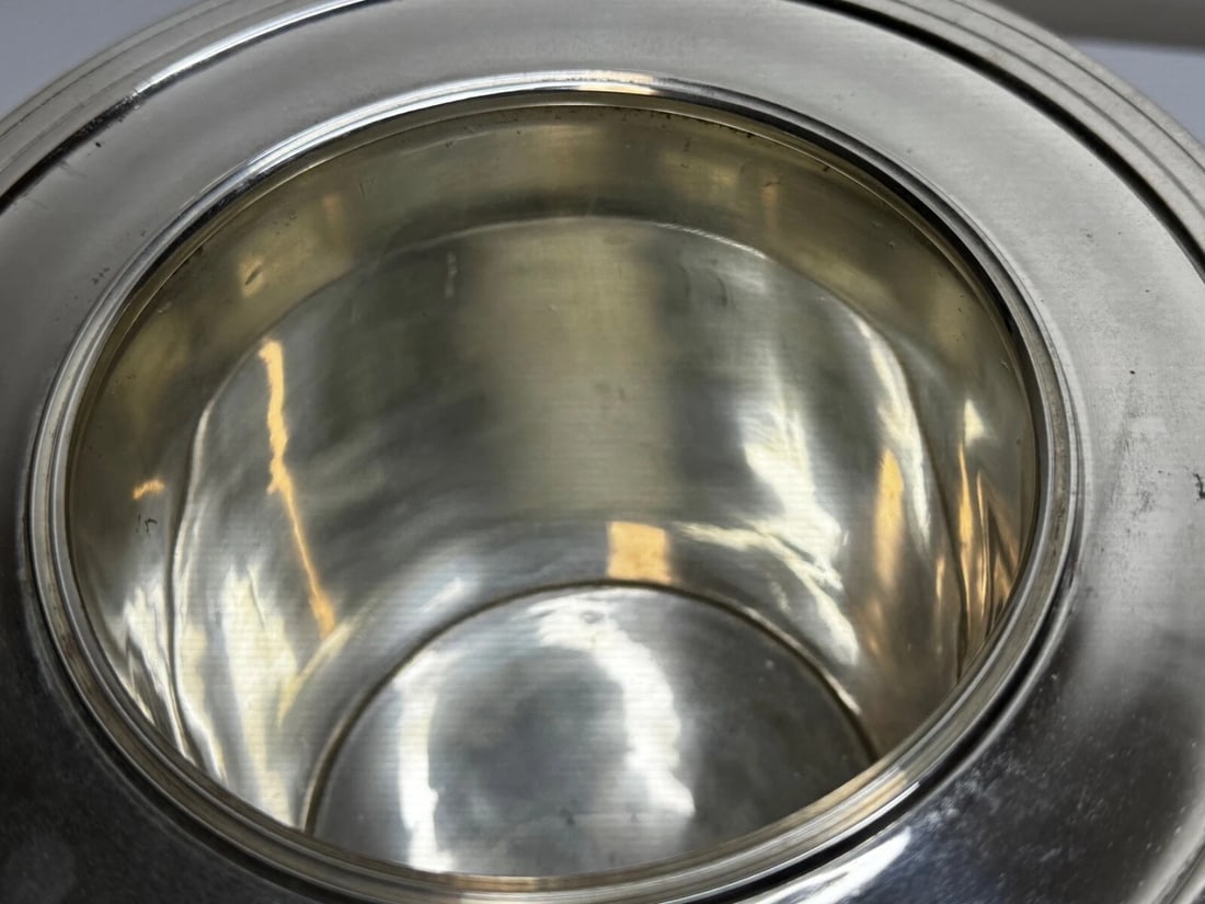 Set Regency Revival Style Lion Barrel Silver Plate Xmas Champagne Bucket Coolers - 6